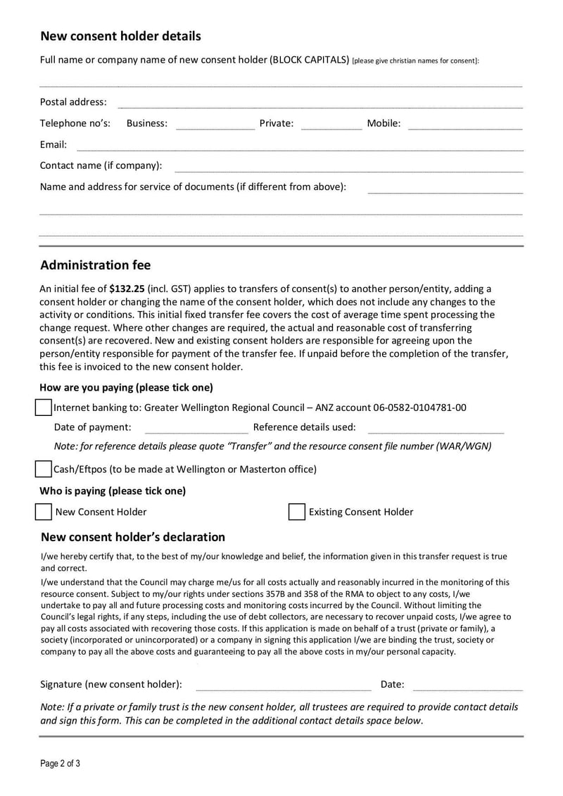 Large thumbnail of Change of Resource Consent Holder Form - Jul 2021