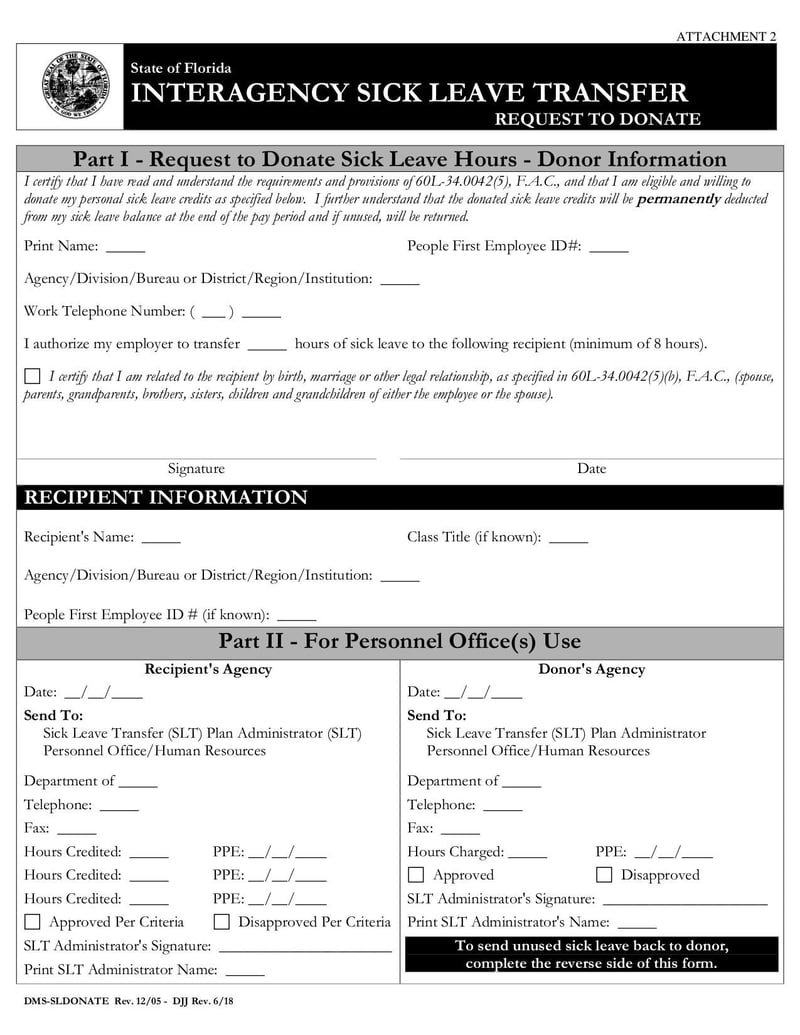 Large thumbnail of Interagency Sick Leave Tranfer Request to Donate - Jun 2018