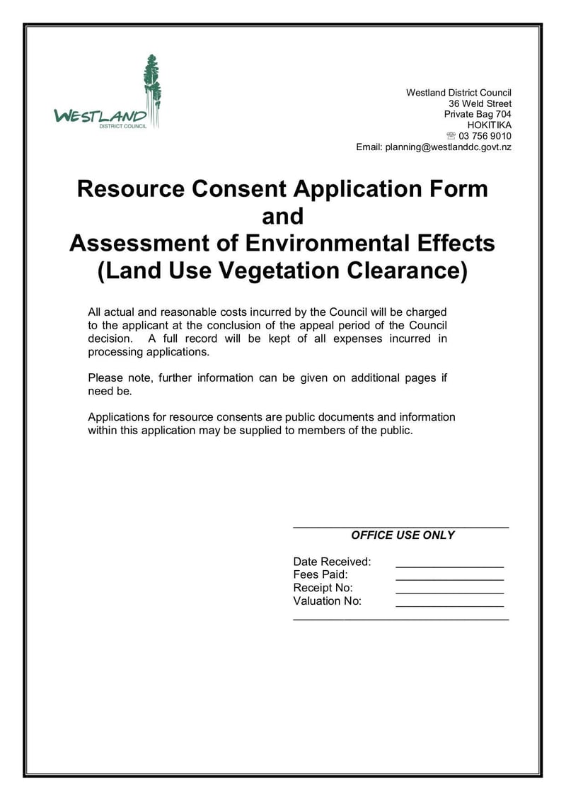 Large thumbnail of Application Form Vegetation Clearance - Nov 2017