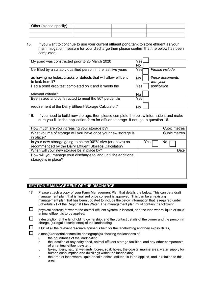 Large thumbnail of Form 23 Discharge of Animal Effluent to Land - Sep 2022
