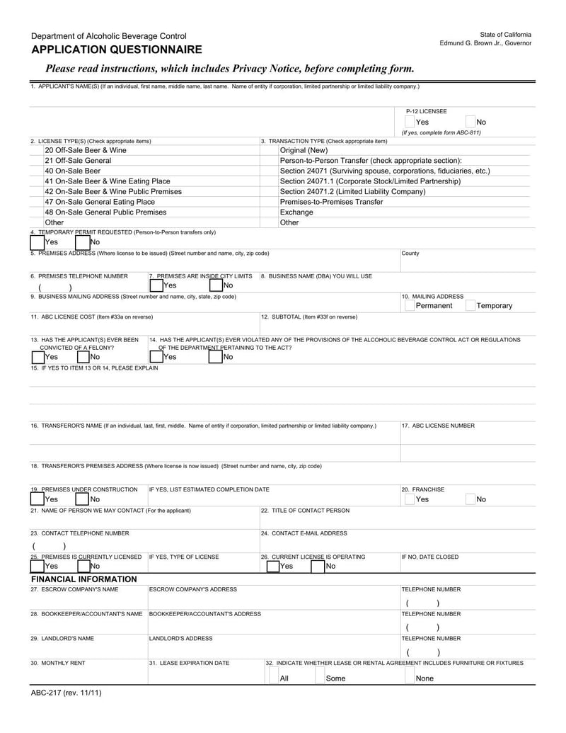 Large thumbnail of Form ABC-217