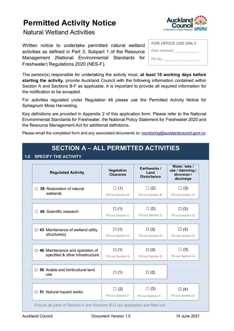 Large thumbnail of Permitted Activities Notice - Jan 2023