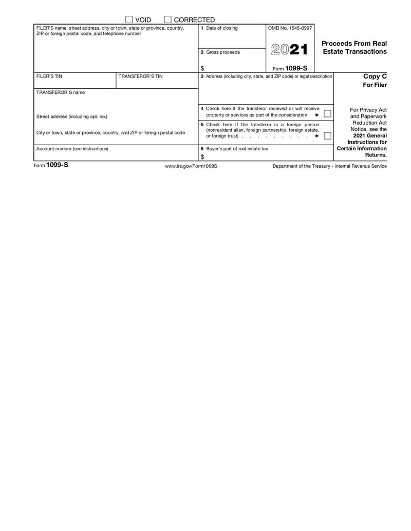 Large thumbnail of Form 1099-S - Oct 2020