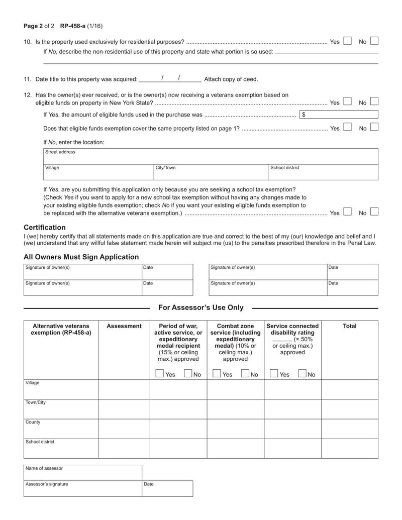 Large thumbnail of Form RP- 458-a