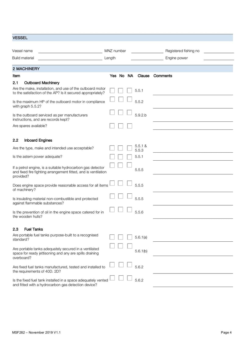 Large thumbnail of SOP Checklist 6m Vessels - Nov 2019
