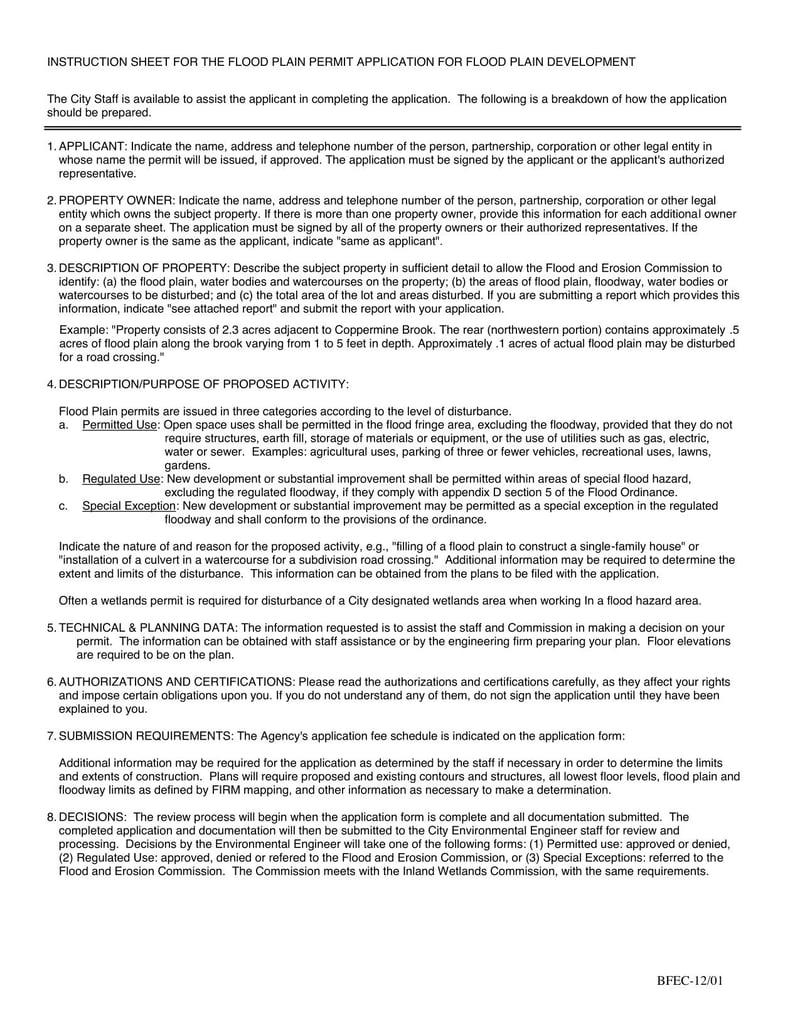 Large thumbnail of Connecticut Flood Plain Application