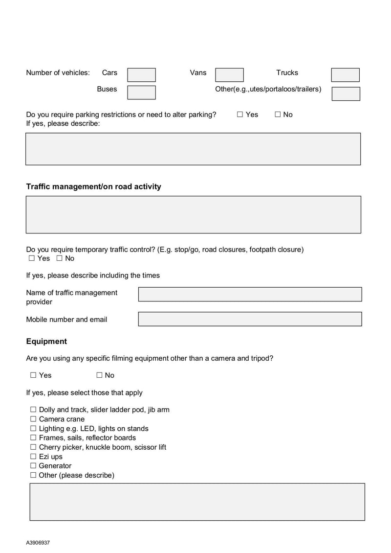 Large thumbnail of Filming in the District Application Form - Nov 2020