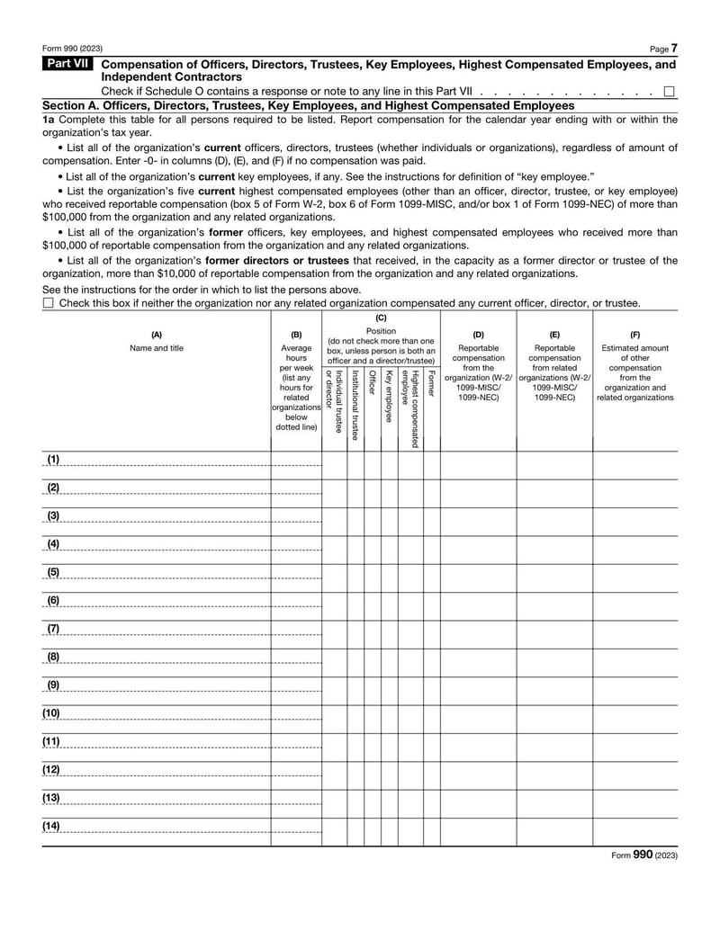 Large thumbnail of Form 990 - Jan 2023
