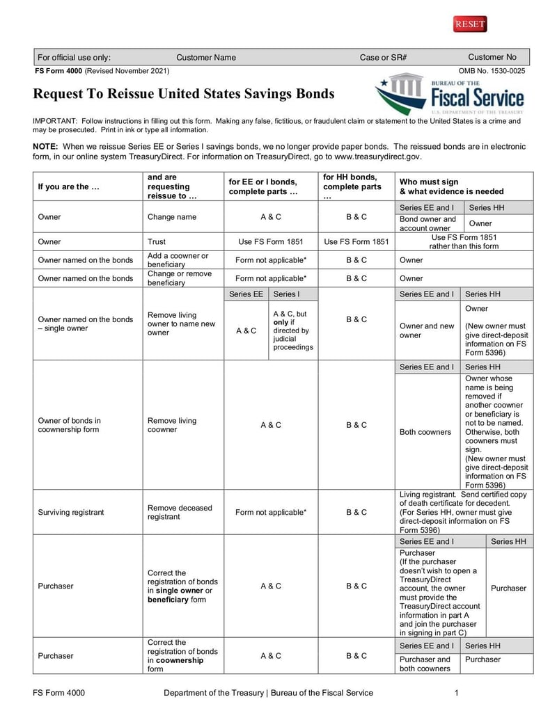 Large thumbnail of FS Form 4000 - Nov 2021