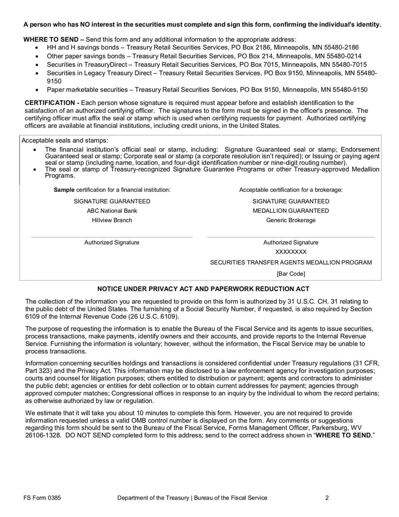 Large thumbnail of FS Form 0385 - Feb 2022