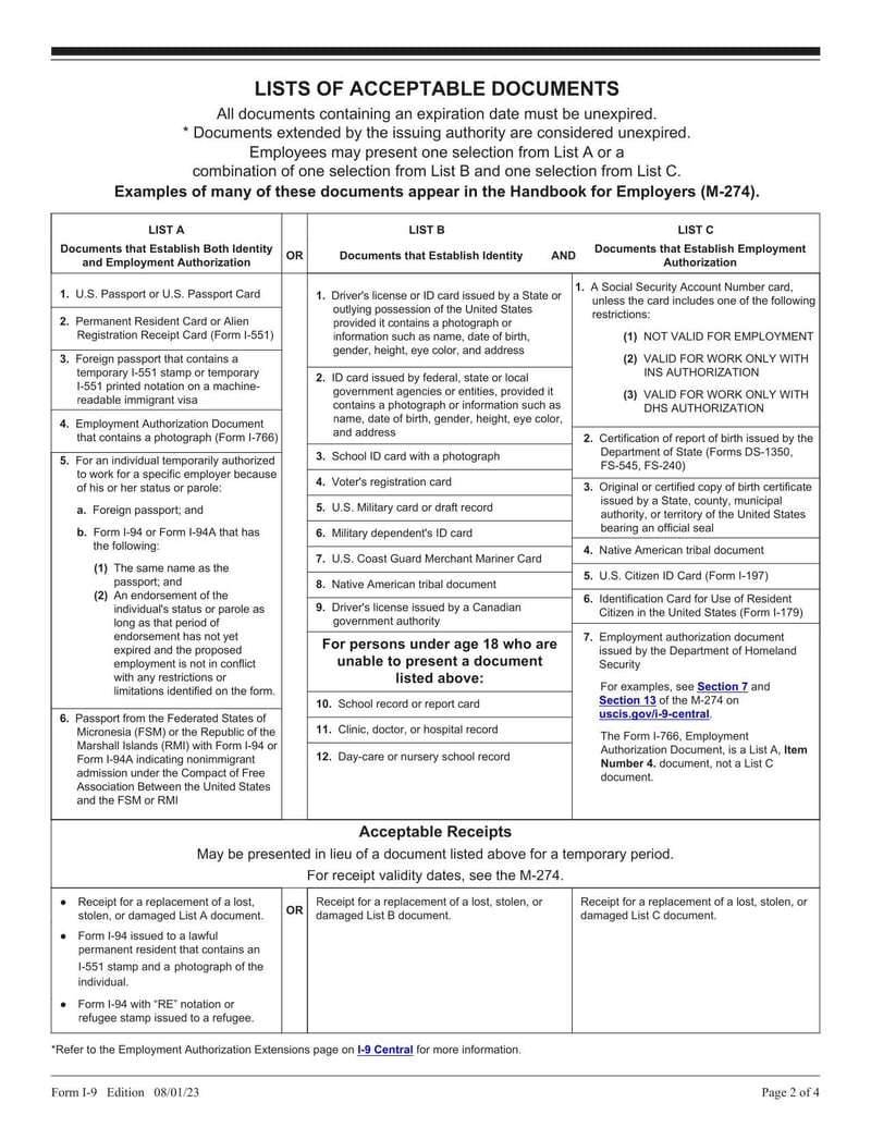 Large thumbnail of Form I-9 - 2023