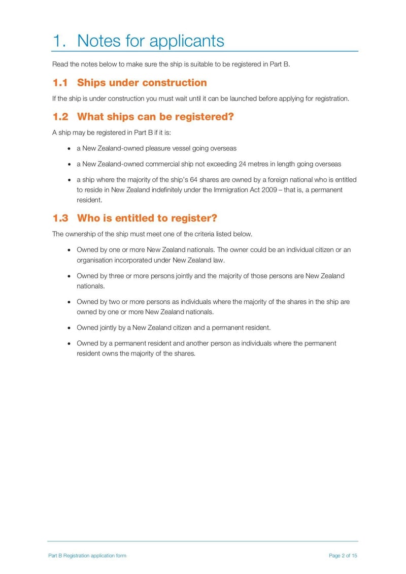 Large thumbnail of Part B Registration Application (SR3) - Jul 2019