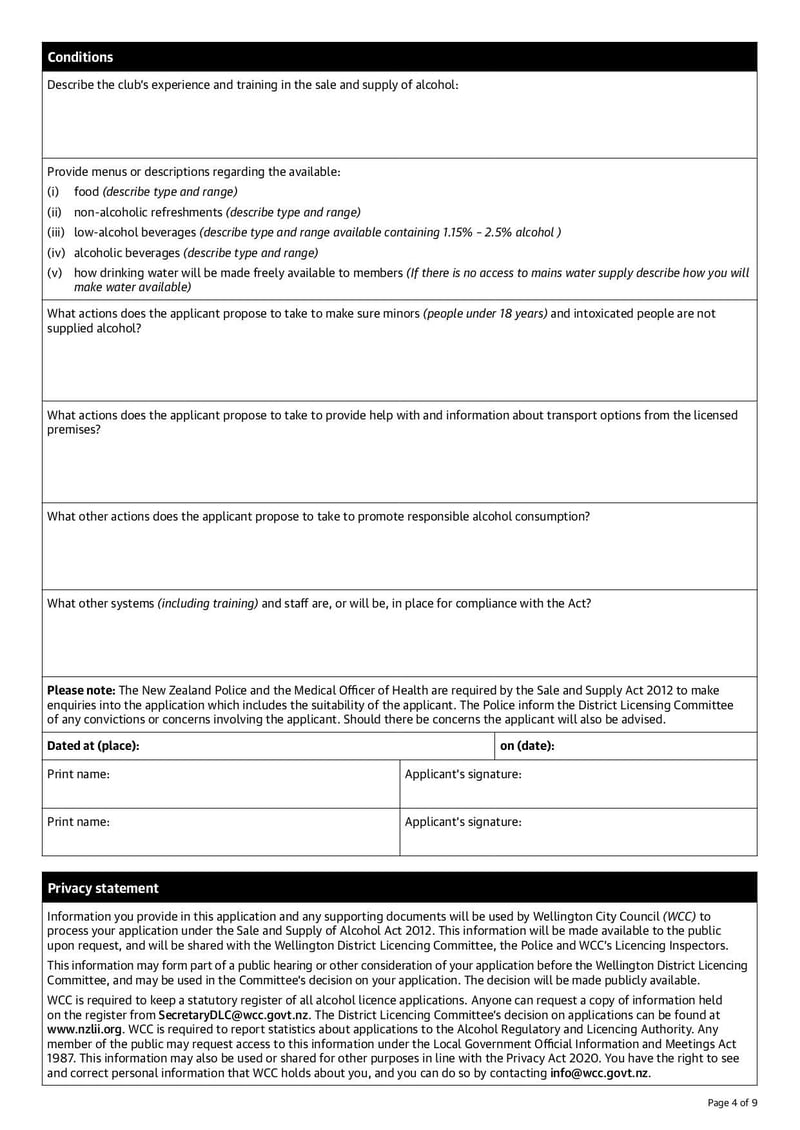 Large thumbnail of Application for Renewal and Variation of Club Licence Checklist - Sep 2021