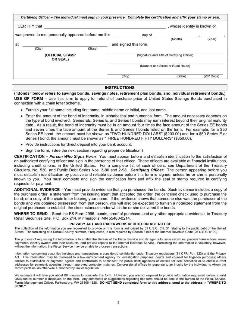 Large thumbnail of FS Form 2966 - Mar 2018