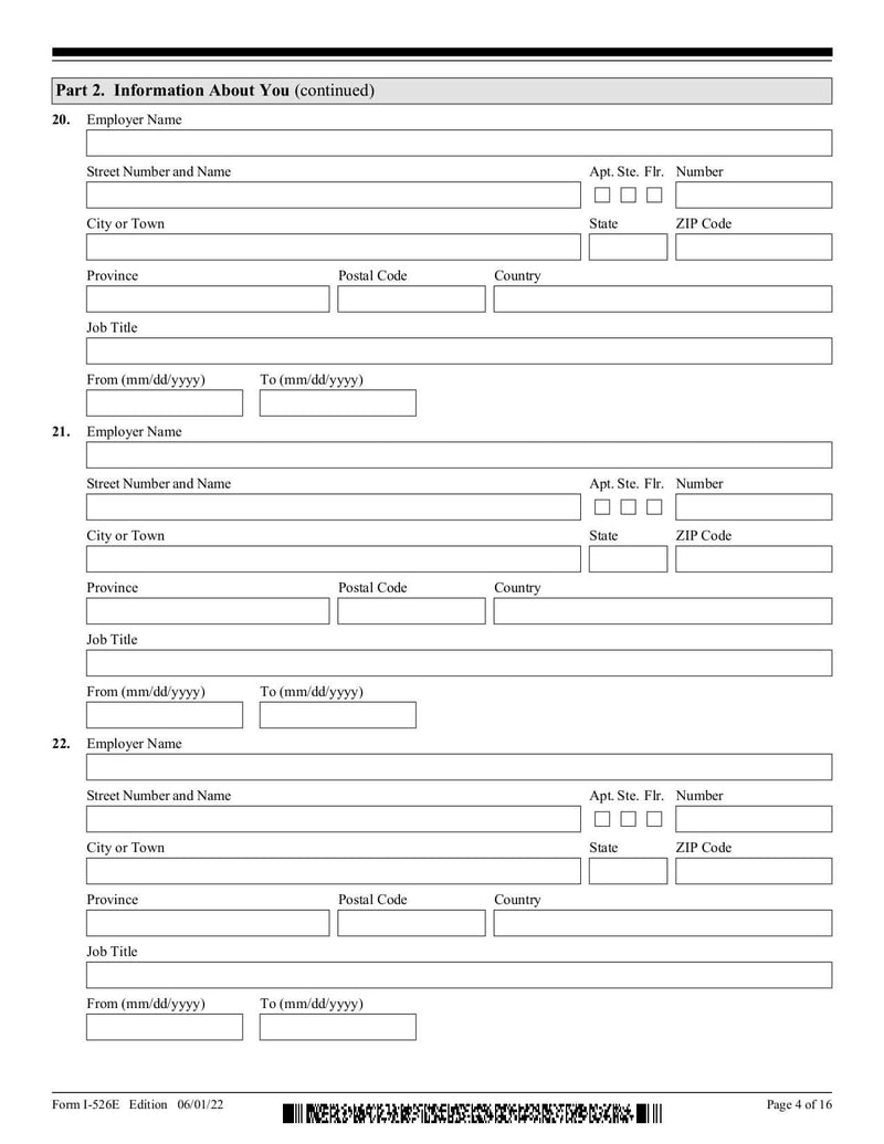 Large thumbnail of Form I-526E - Mar 2023