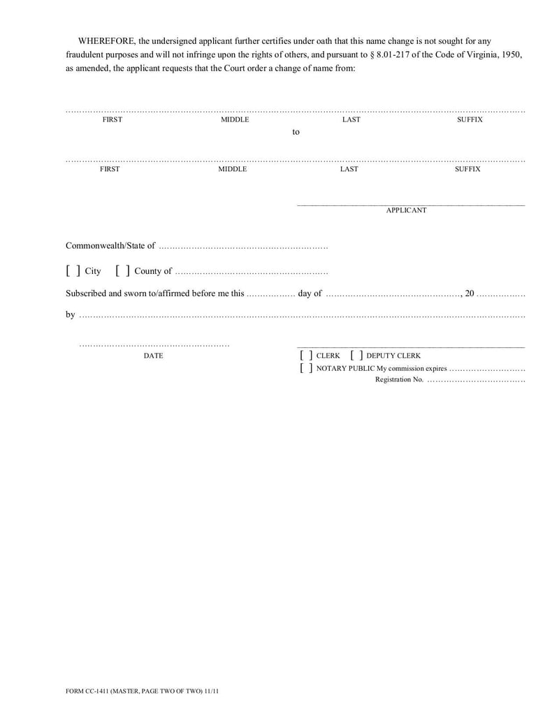 Large thumbnail of Form CC-1411 - Jun 2018