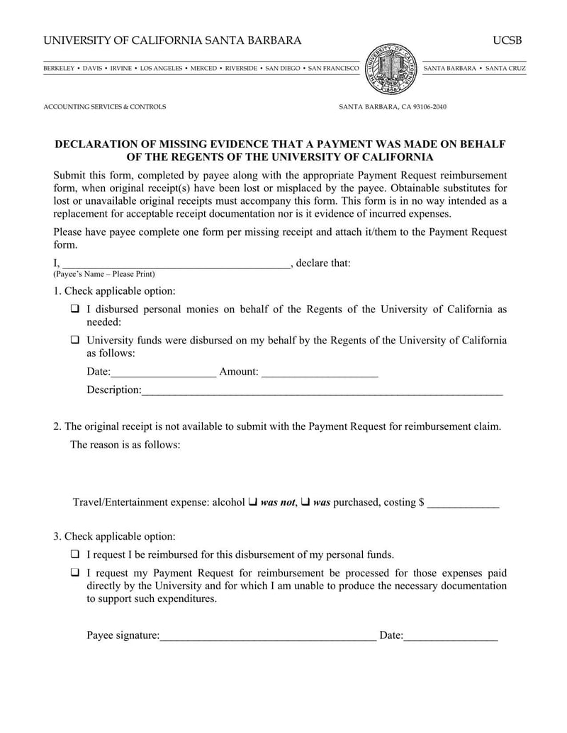 Large thumbnail of UCSB Declaration of Missing Evidence