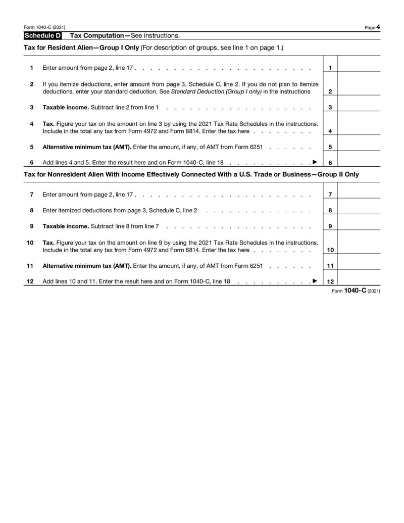 Large thumbnail of Form 1040-C - Jan 2023