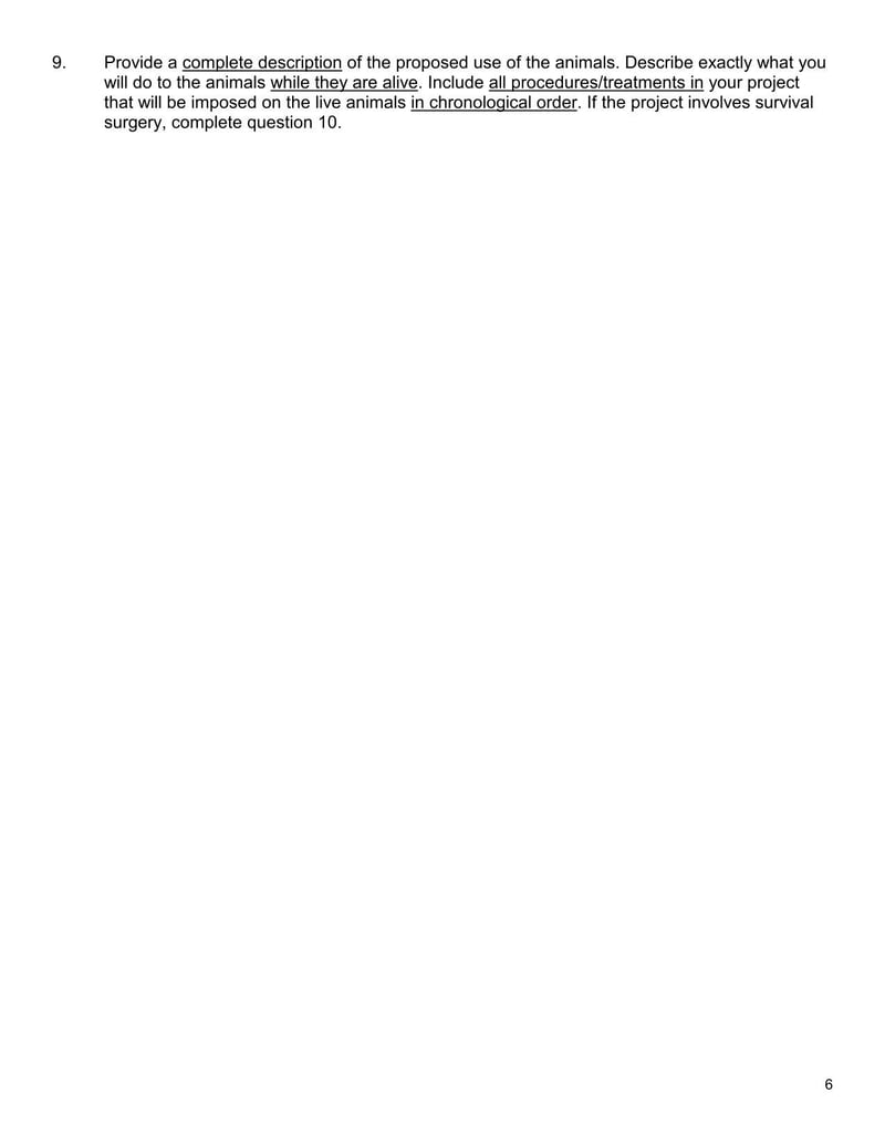 Large thumbnail of Angelo State University Protocol for the Use of Live Animals for Research, Teaching or Demonstration