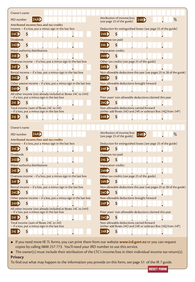 Large thumbnail of Form IR 7L - Mar 2015