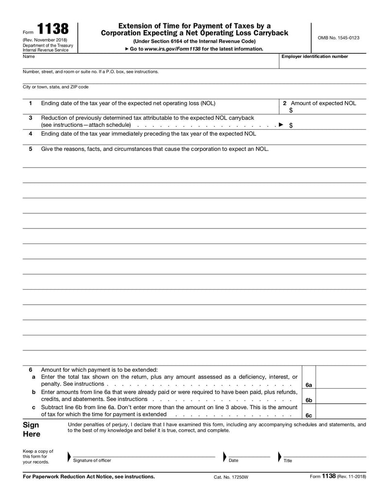 Large thumbnail of Form 1138 - Nov 2018