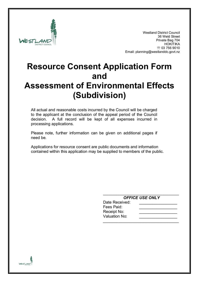 Large thumbnail of Application Form - Subdivision - Nov 2017