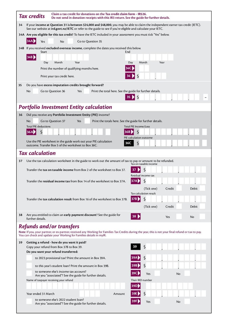 Large thumbnail of Form IR3 - Mar 2022