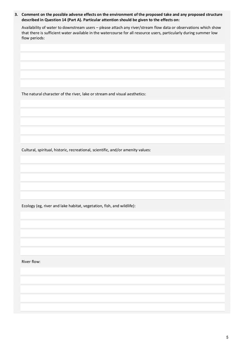 Large thumbnail of Form 2b Water Permit Application to Take Use Surface Water - Mar 2021