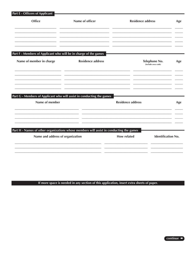 Large thumbnail of New Jersey Application for a Bingo License