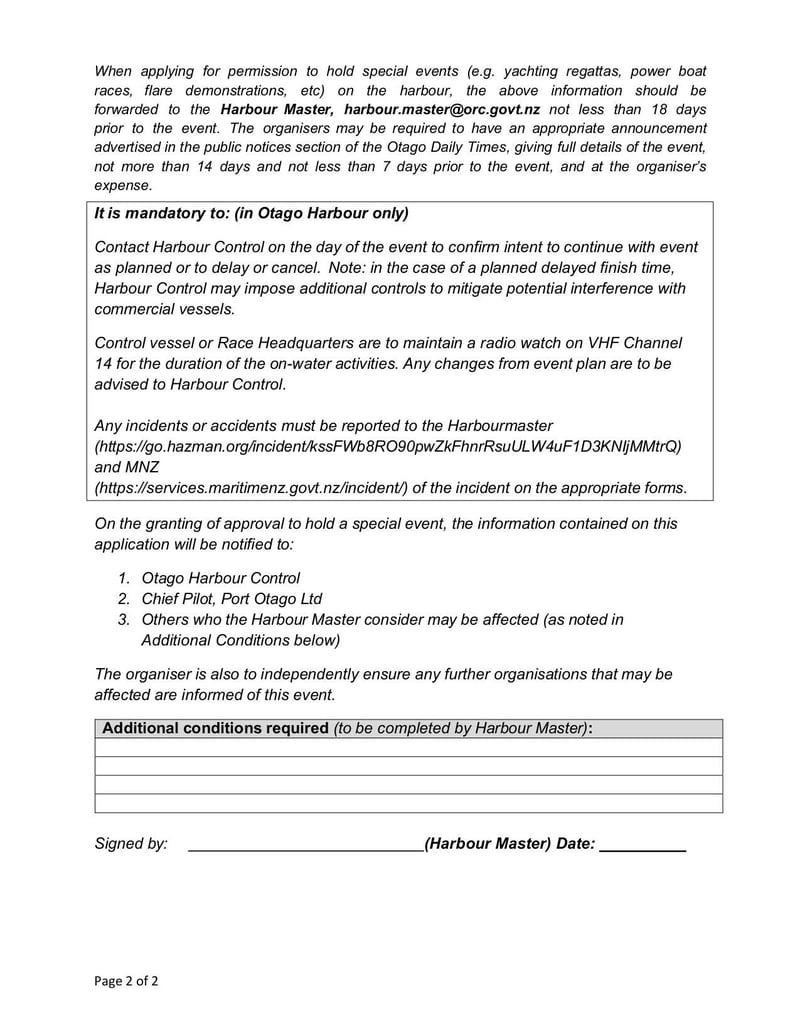 Large thumbnail of Application to Hold a Special Event in Otago - Mar 2022