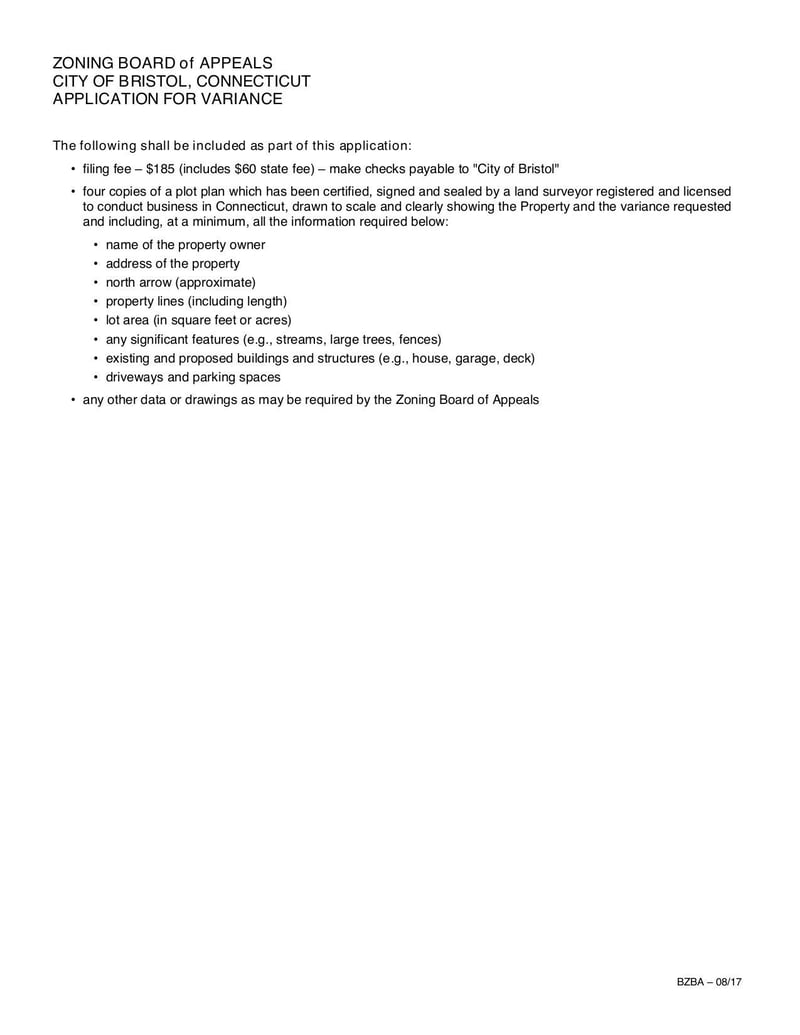 Large thumbnail of ZBA - Variance Form - Sep 2017