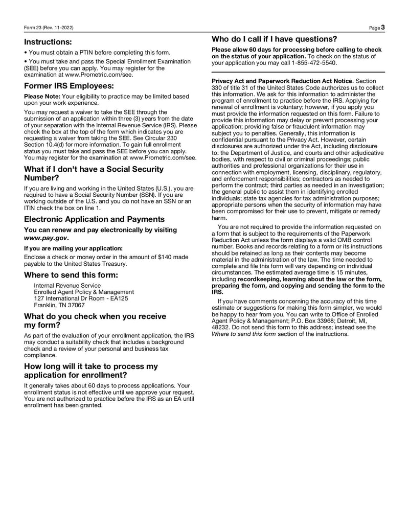 Large thumbnail of Form 23 - Nov 2022