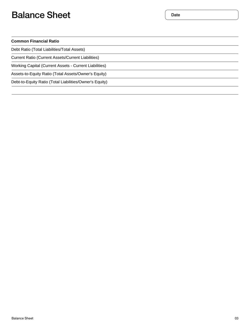 Large thumbnail of Balance Sheet Template