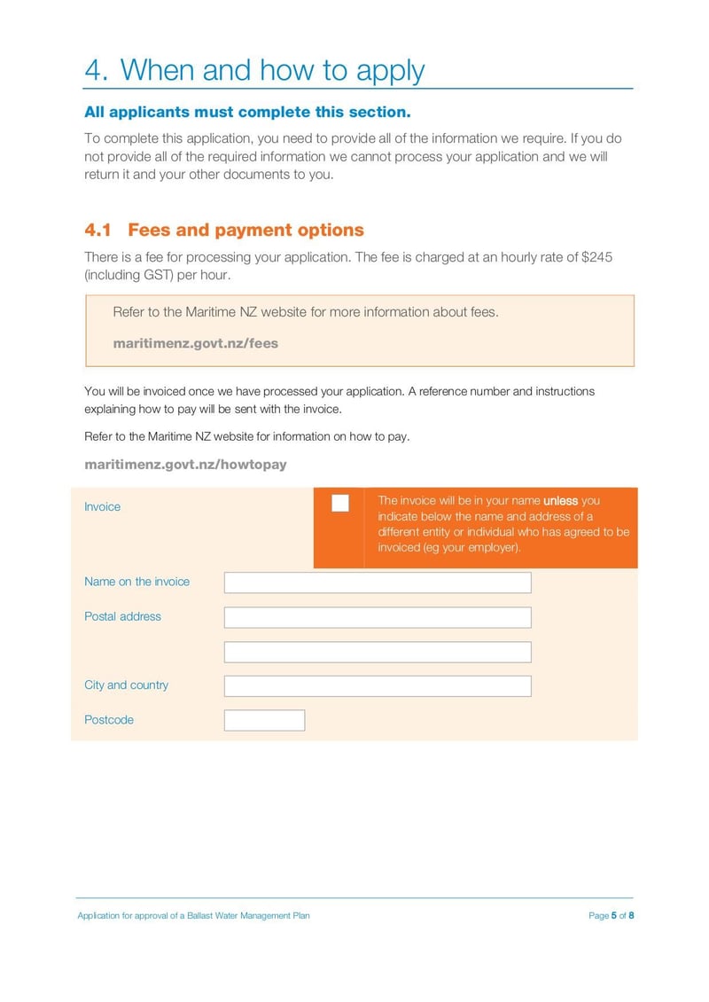 Ballast Water Management Plan Approval Form Fill and sign online with Lumin