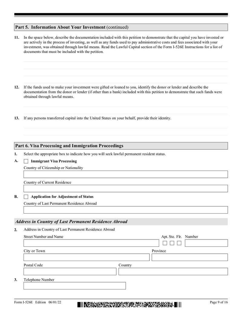 Large thumbnail of Form I-526E - Mar 2023