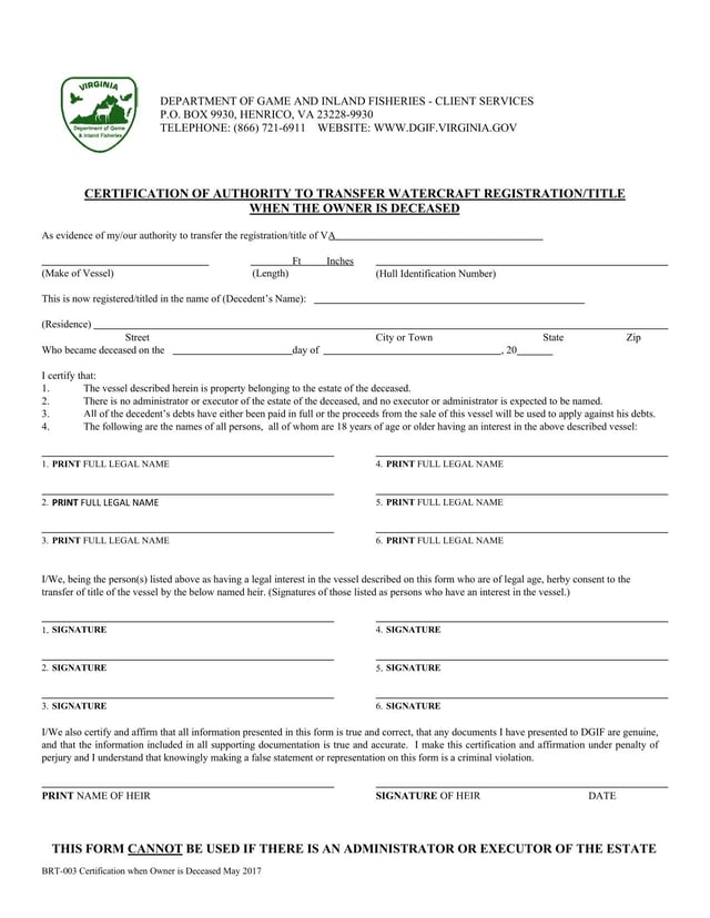 Form BRT-003 | Fill and sign with Lumin