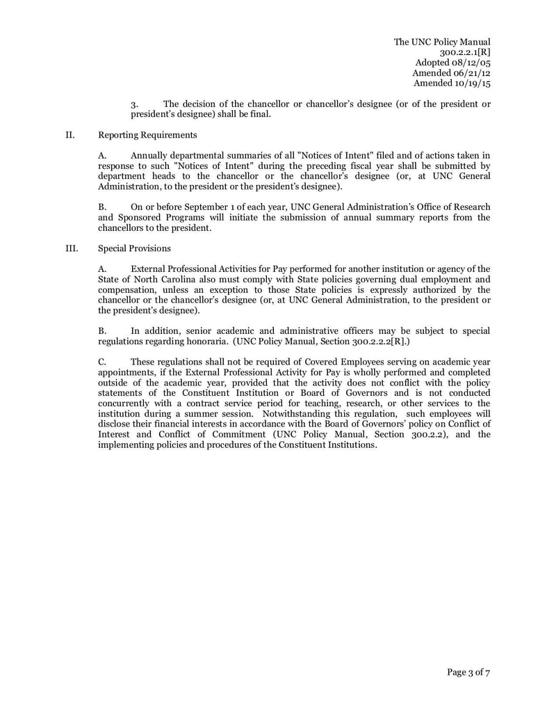 Large thumbnail of Notice of Intent to Engage in External Professional Activities for Pay - Mar 2018