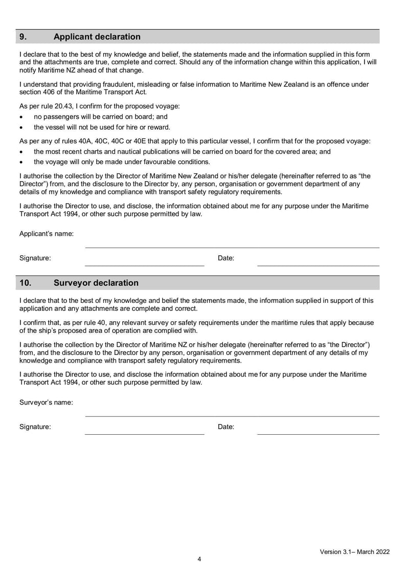 Large thumbnail of Application for Issue of a Single Voyage Permit - Mar 2022