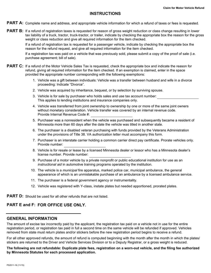 Large thumbnail of Form PS2511 (2015)