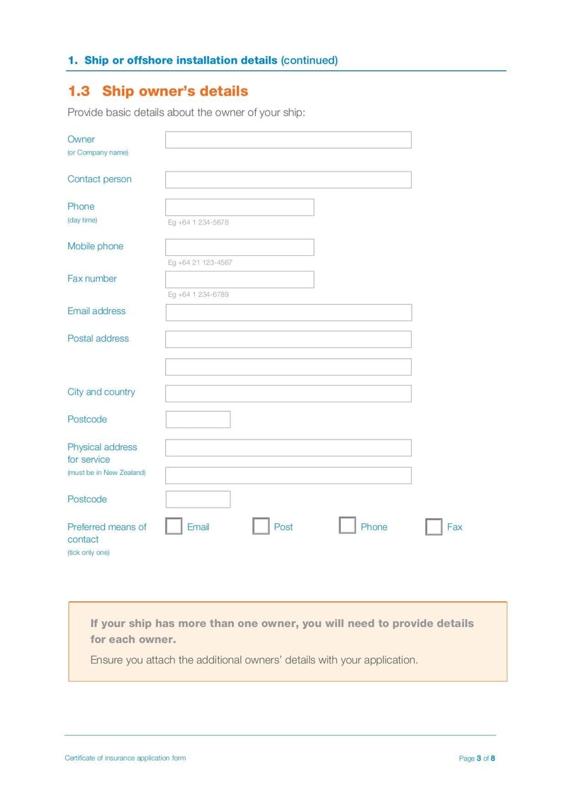 Large thumbnail of Certificates of Insurance Application Form for Oil Tankers and Ships - Jun 2020