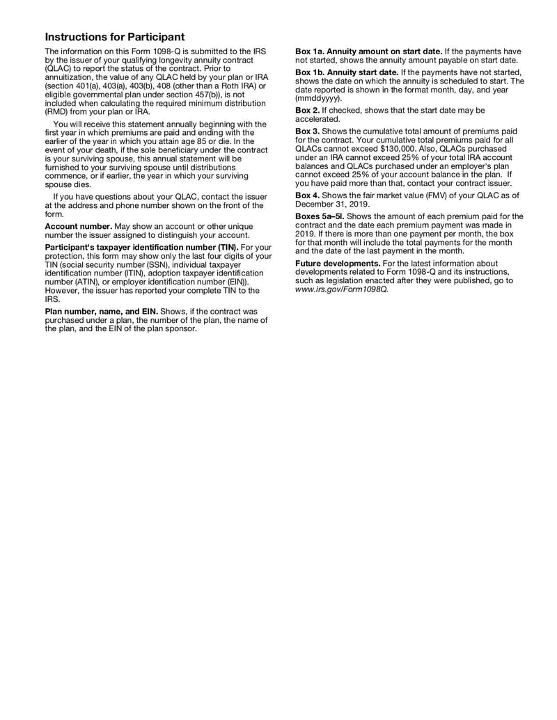 Large thumbnail of Form 1098-Q - Jan 2019