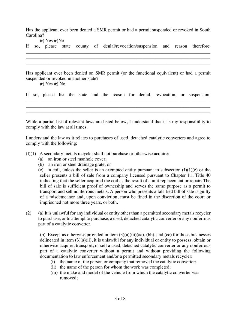 Large thumbnail of Berkeley Secondary Metals Recycler Application for Permit to Purchase Nonferrous Metals