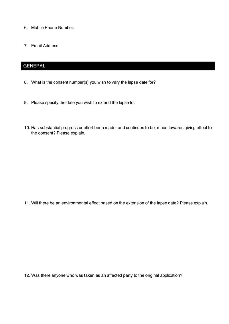 Large thumbnail of Fom 52 Application to Vary Lapse Date of a Resource Consent - Mar 2022