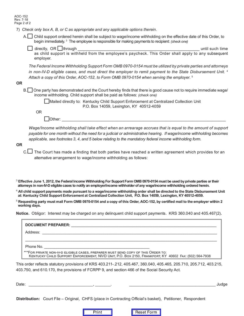 Large thumbnail of Form AOC-152 - Jul 2018