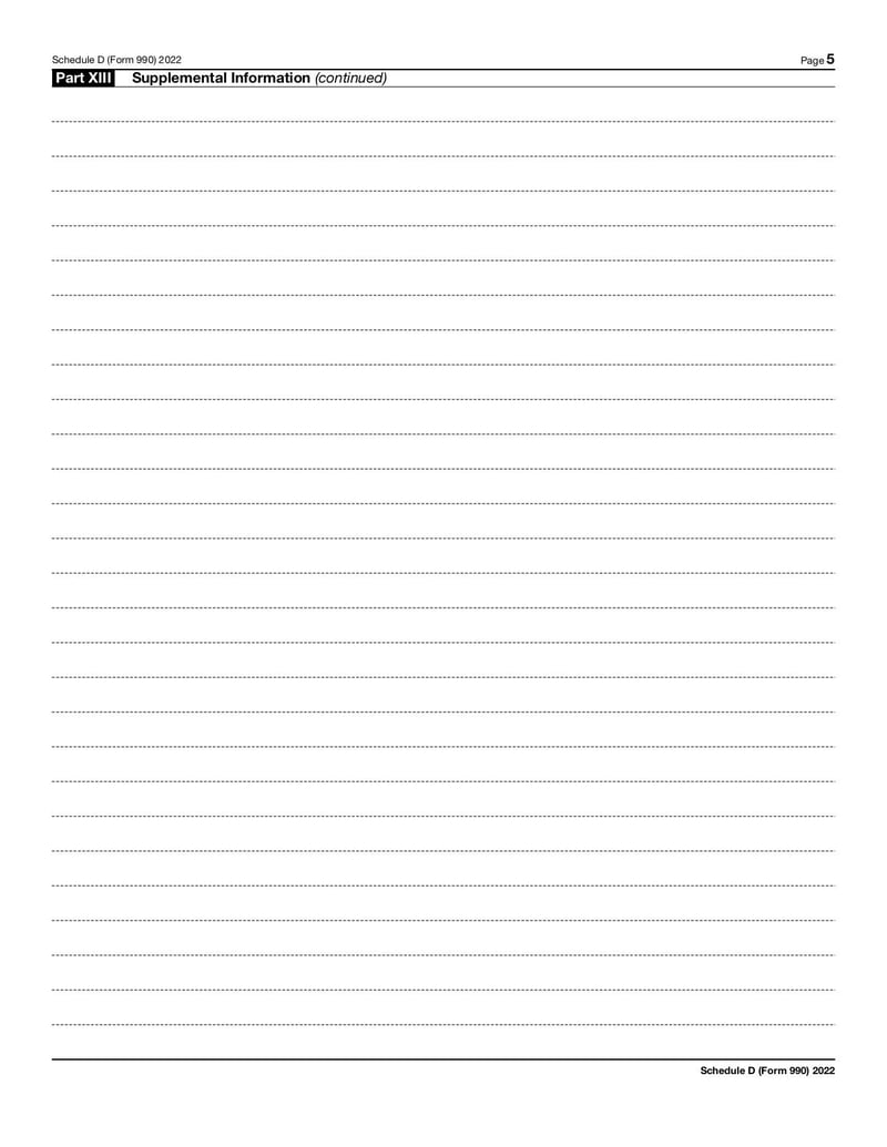 Large thumbnail of Schedule D (Form 990) - Oct 2022