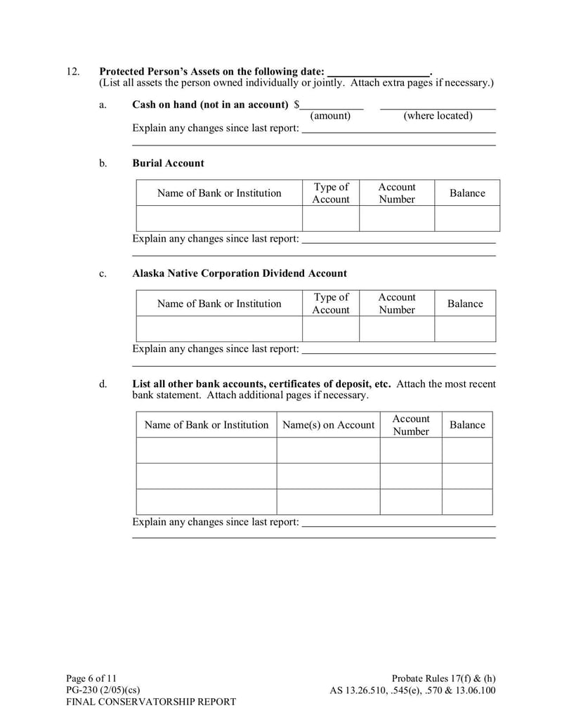 Large thumbnail of Form PG-230 Final Conservatorship Report - Sep 2017