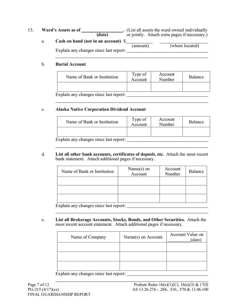Large thumbnail of Form PG-215 Final Guardianship Report - May 2017