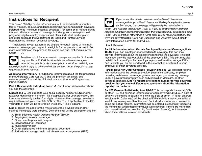 Large thumbnail of Form 1095-B
