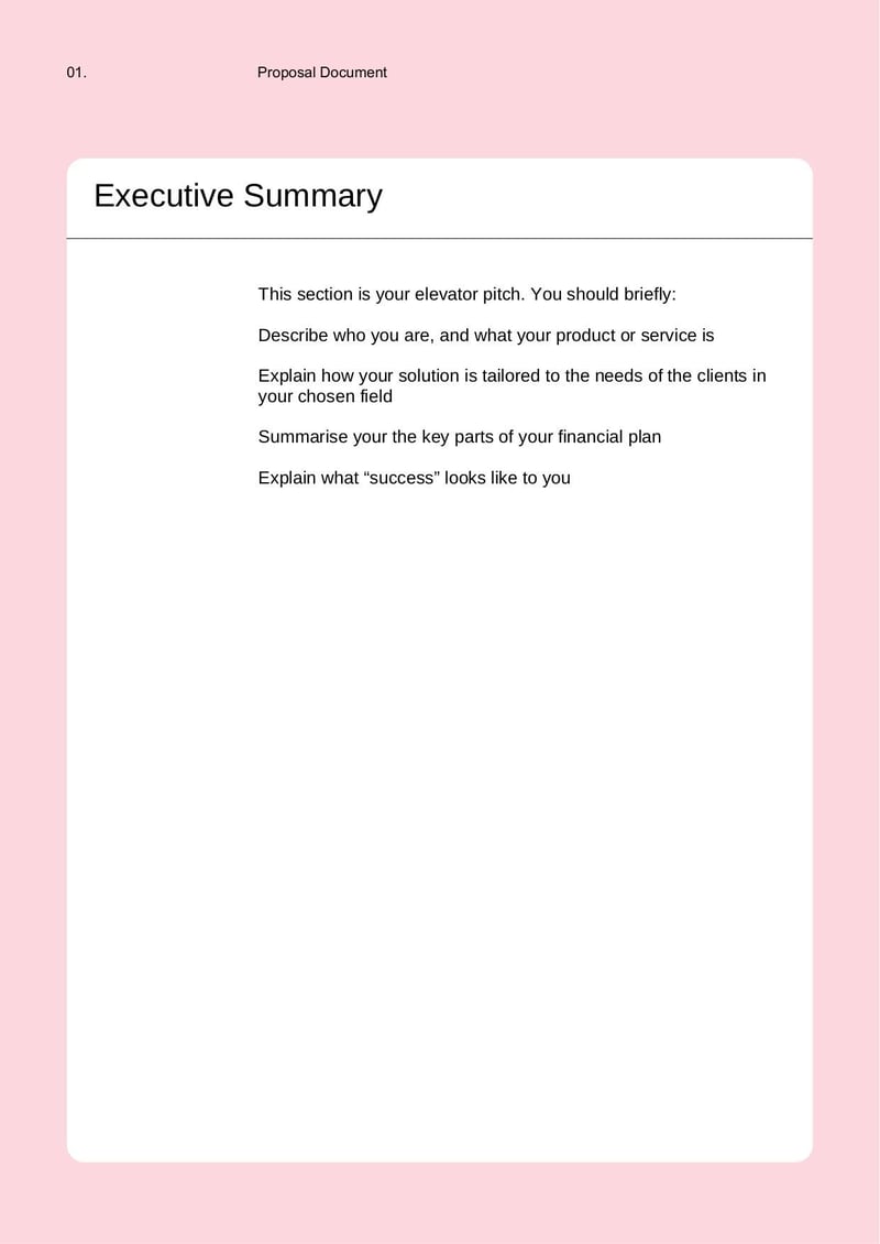 Large thumbnail of Informally Solicited Business Proposal Template