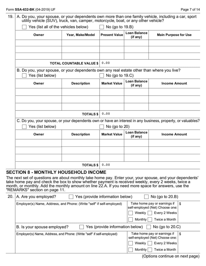 Large thumbnail of Form SSA-632-BK - May 2020